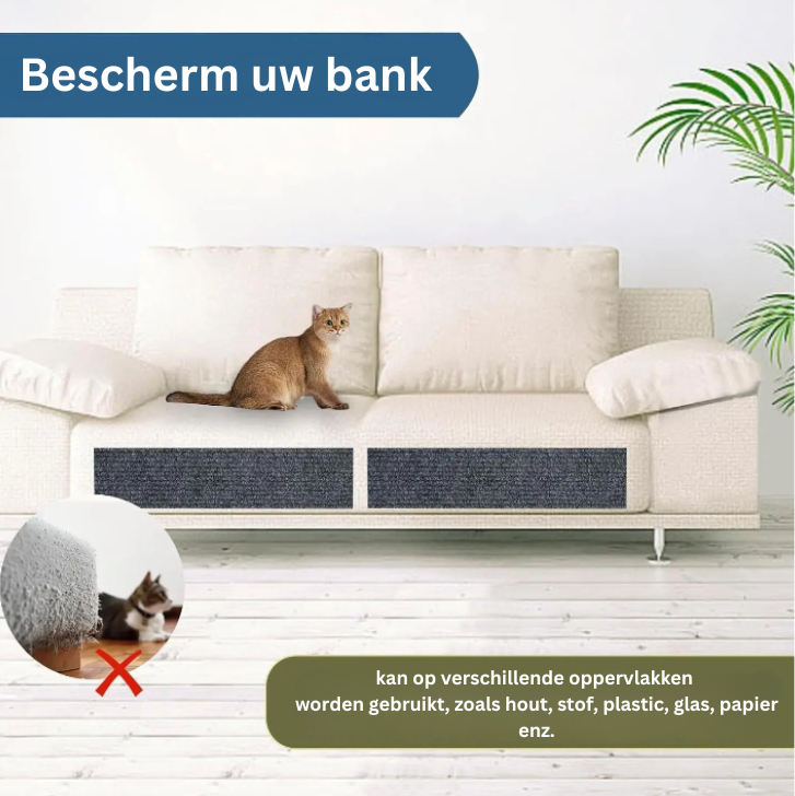 Wall Self-Adhesive Anti Cat Scratch Sofa DIY Cats Scratch Protection Paws Sharpen Trimmable  Carpet Cats Scratch Board ﻿ - Safari Paws