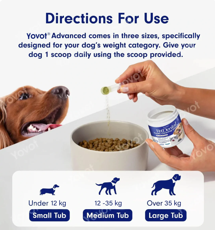 PetDental Tandpoeder voor Honden en Katten - Safari Paws