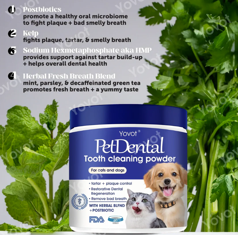 PetDental Tandpoeder voor Honden en Katten - Safari Paws