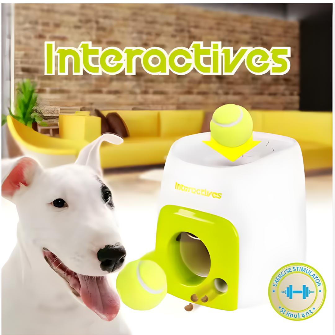 🎾 Interactieve Ballenwerper met Voerdispenser – Stimulatie en Plezier voor Honden - Safari Paws