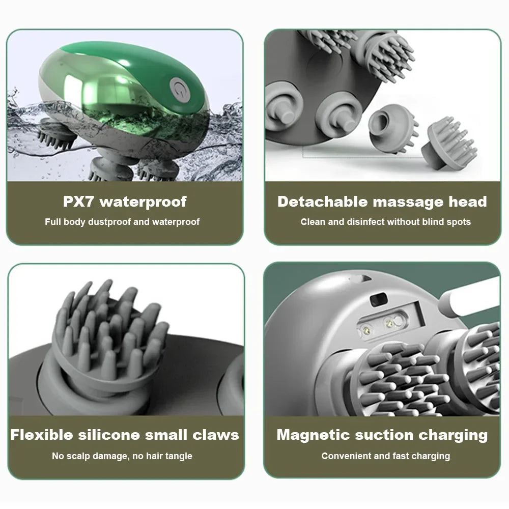 Elektrische Hoofdmassager voor Katten & Honden – Ontspanning & Stressverlichting - Safari Paws