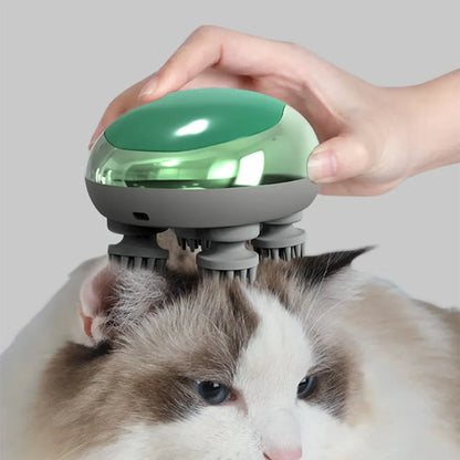 Elektrische Hoofdmassager voor Katten & Honden – Ontspanning & Stressverlichting - Safari Paws