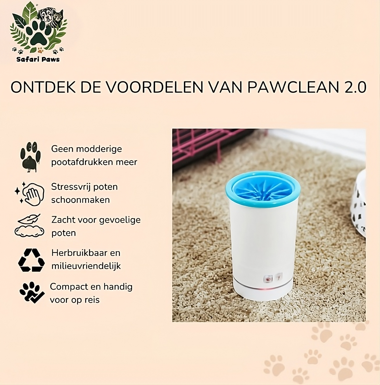 Multifunctionele Hondenriem met Geïntegreerde Waterfles en Opvouwbare Voerbak – Perfect voor Wandelen met Honden - Rood - Safari Paws