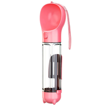 3 in 1 veldfles voor hond of kat met snacktank en drinkbak 500 ml water/100 ml snacktank - Safari Paws